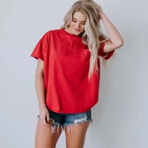 Chelsea DeBoer by Lily & Lottie - Augie Tee (Red) - Picture 2 of 6